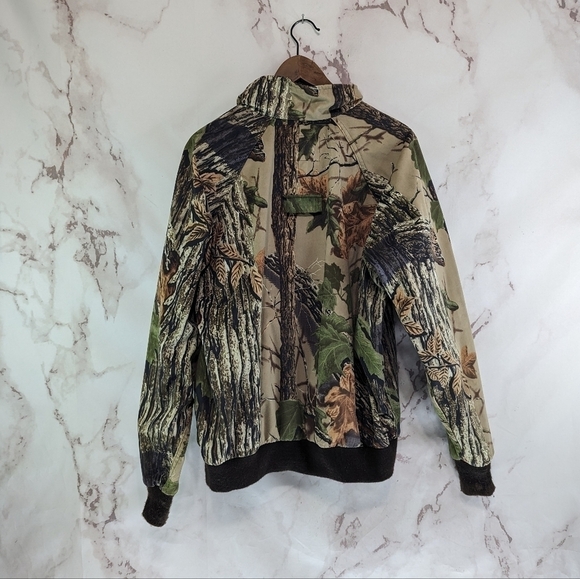 Vintage Woolrich Jacket Men Large Camo Coat Woodland Realtree Fleece Rare - Picture 6 of 12